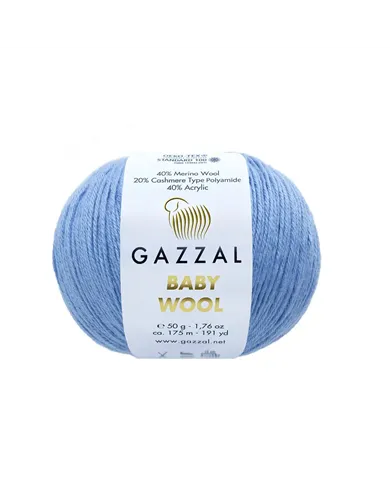 Gazzal Baby Wool, Блакитний №813 Gazzal Baby Wool, Блакитний №813