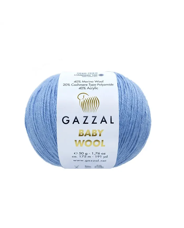 Gazzal Baby Wool, Блакитний №813
