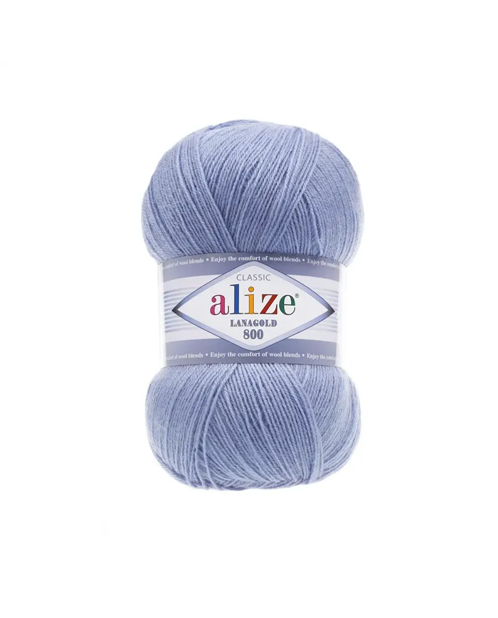 Alize LanaGold 800, Блакитний №40