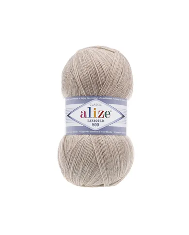 Alize LanaGold 800, Бежевий меланж №152 Alize LanaGold 800, Бежевий меланж №152