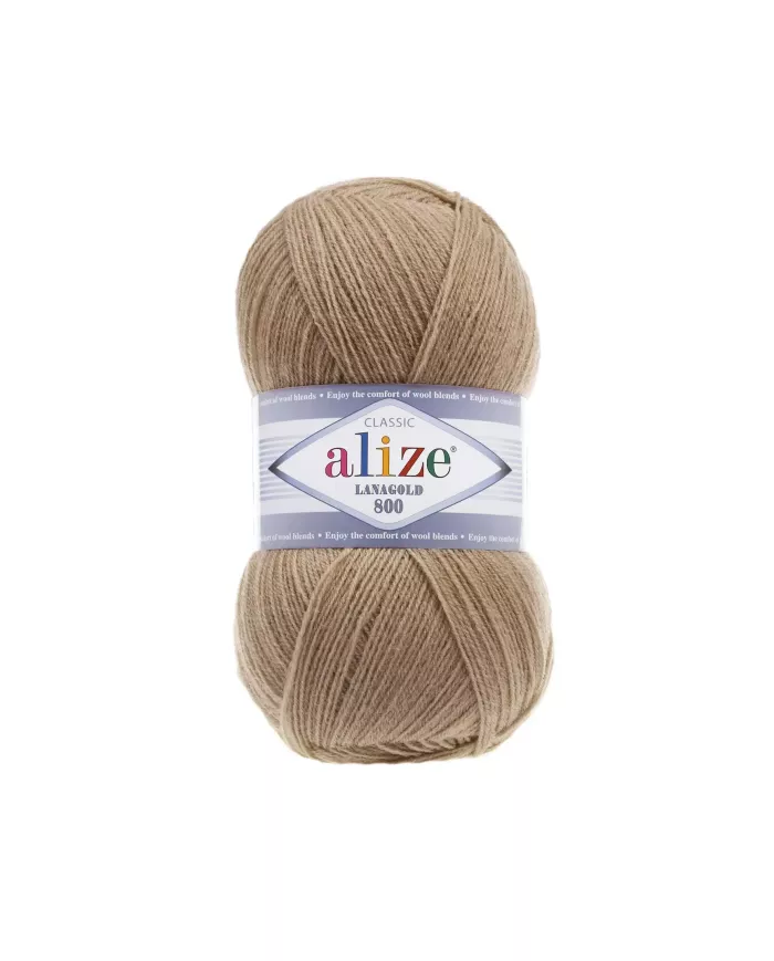 Alize LanaGold 800, Темно-бежевий №466