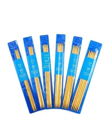 Спиці шкарпеткові бамбукові, 3,0 мм, Китай, 5 шт.