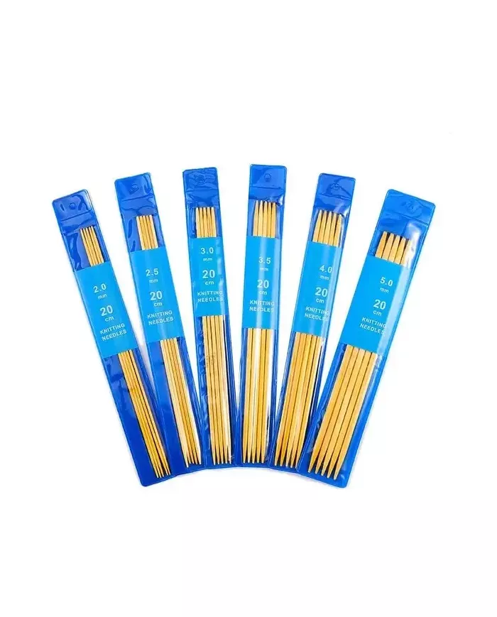 Спиці шкарпеткові бамбукові, 3,5 мм, Китай, 5 шт.