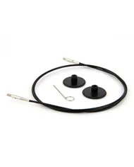 Кабель чорний 56 см для створення кругових спиць довжиною 80 см KnitPro