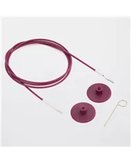 Кабель фіолетовий з нейлоновим покриттям 56 см для створення кругових спиць довжиною 80 см KnitPro