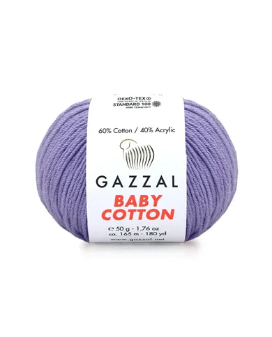 Gazzal Cotton Baby, Бузок №3420 Gazzal Cotton Baby, Бузок №3420