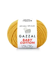 Gazzal Cotton Baby, Гірчичний №3447 Gazzal Cotton Baby, Гірчичний №3447