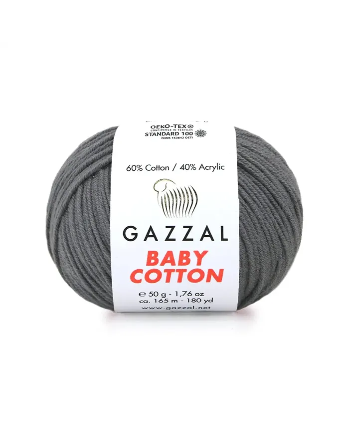 Gazzal Cotton Baby, Темно-сірий №3450