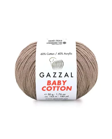 Gazzal Cotton Baby, Гляссе №3434 Gazzal Cotton Baby, Гляссе №3434