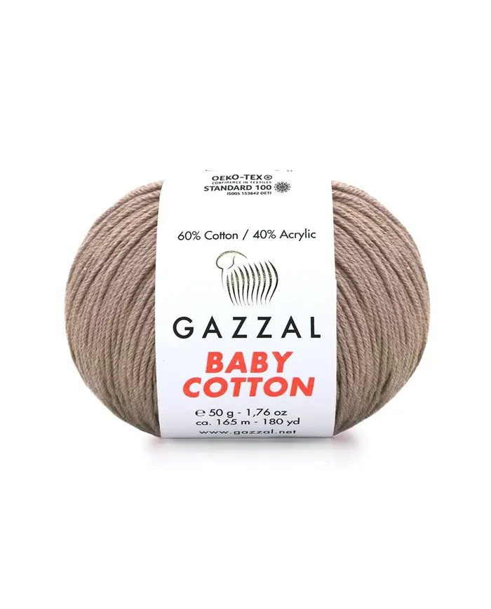 Gazzal Cotton Baby, Гляссе №3434 Gazzal Cotton Baby, Гляссе №3434