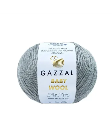 Gazzal Baby Wool, Сталевий №818 Gazzal Baby Wool, Сталевий №818