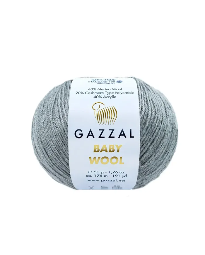 Gazzal Baby Wool, Сталевий №818