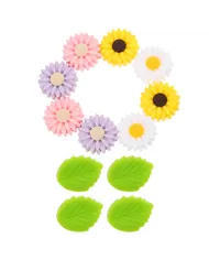 Захист для спиць, фіолетові квіти Захист для спиць, фіолетові квіти