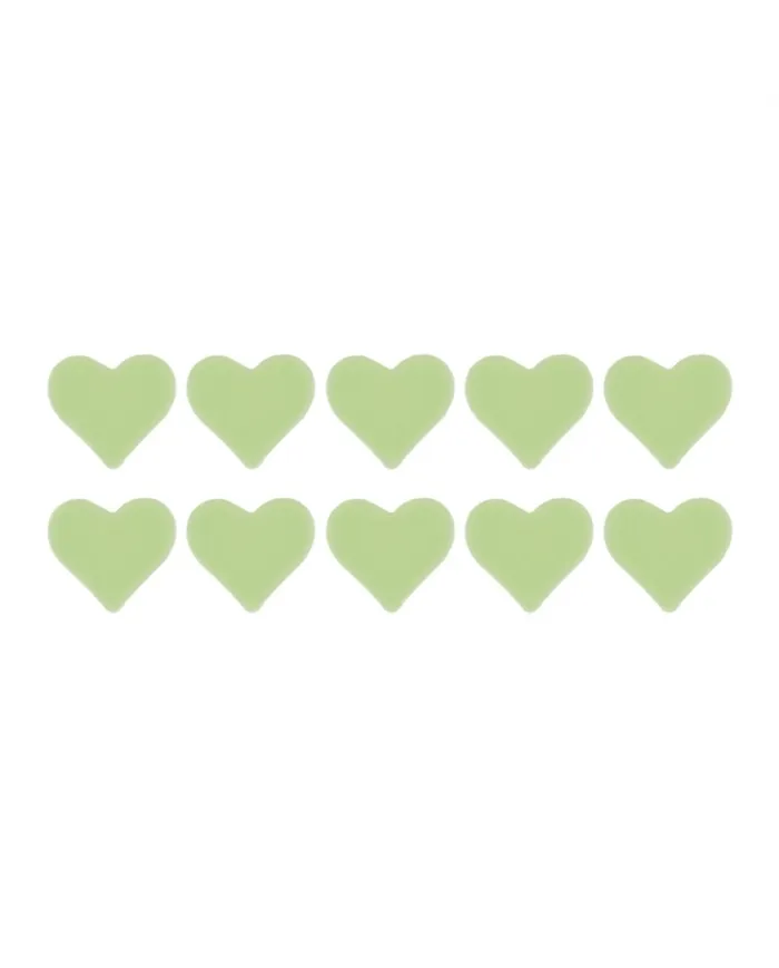 Захист для спиць, зелені сердечка Захист для спиць, зелені сердечка