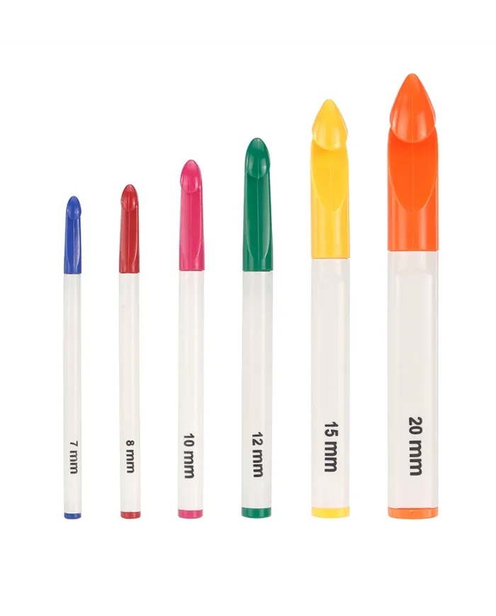 Набір великих пластикових гачків, 6 шт.