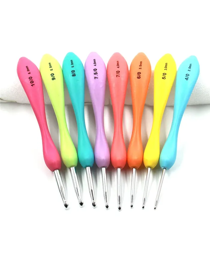 Набір гачків з ергономічною ручкою, 8 шт.