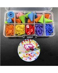 Набір маркерів та захистів для спиць, 80 шт