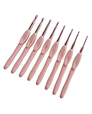 Гачок рожевий з ручкою, 3,5 мм