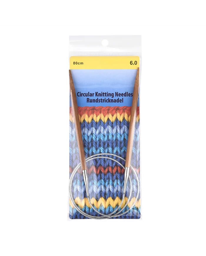 Спиці кругові бамбукові, 6*80