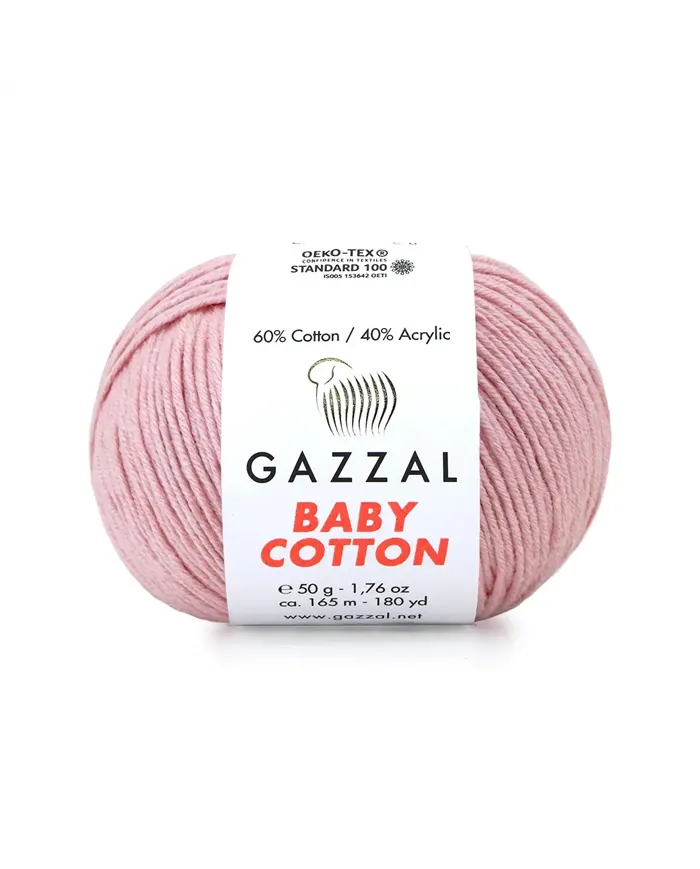 Gazzal Cotton Baby,пудра №3444 Gazzal Cotton Baby,пудра №3444