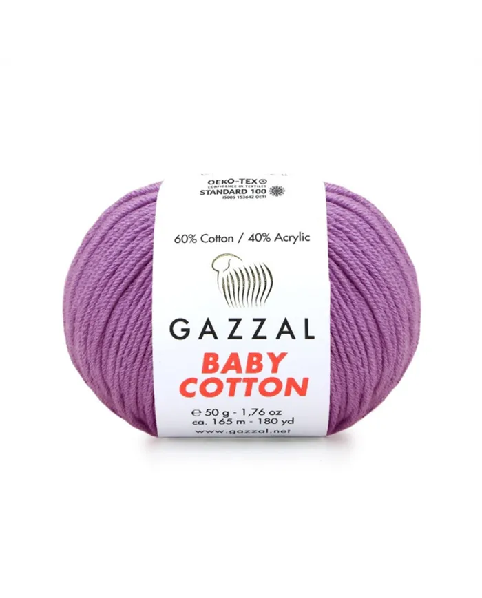 Gazzal Cotton Baby, лиловий №3414 Gazzal Cotton Baby, лиловий №3414