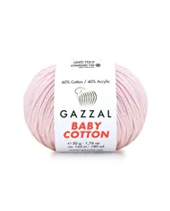 Gazzal Cotton Baby, пастельно-рожевий №3411 Gazzal Cotton Baby, пастельно-рожевий №3411