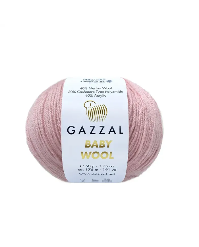 Gazzal Baby Wool, пудра №845