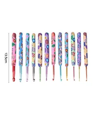 Набір кольорових гачків, 12 шт.