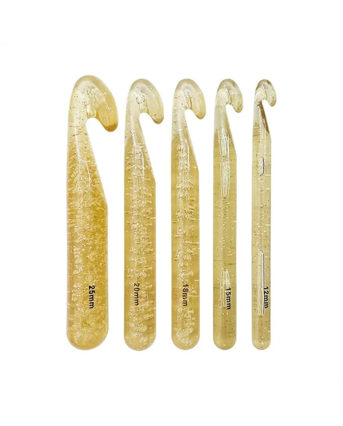 Набір великих прозорих гачків, 5 шт.