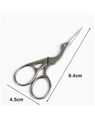 Вінтажні ножиці зі сталі у формі пташки, срібло Вінтажні ножиці зі сталі у формі пташки, срібло