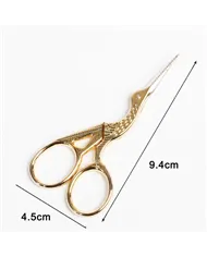 Вінтажні ножиці зі сталі у формі пташки, золото Вінтажні ножиці зі сталі у формі пташки, золото