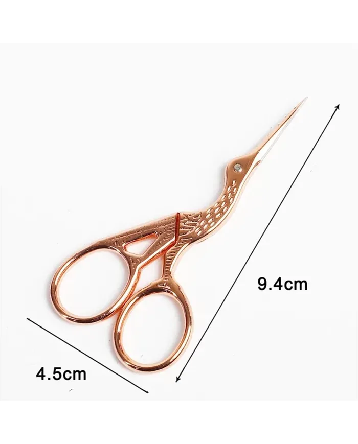 Вінтажні ножиці зі сталі у формі пташки, бронза