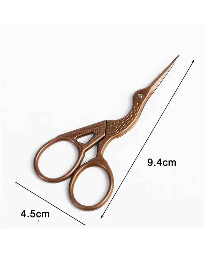 Вінтажні ножиці зі сталі у формі пташки, мідь Вінтажні ножиці зі сталі у формі пташки, мідь