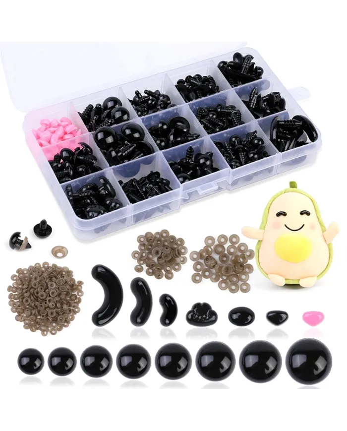 Носик трикутний рожевий для іграшок, 7*9 мм