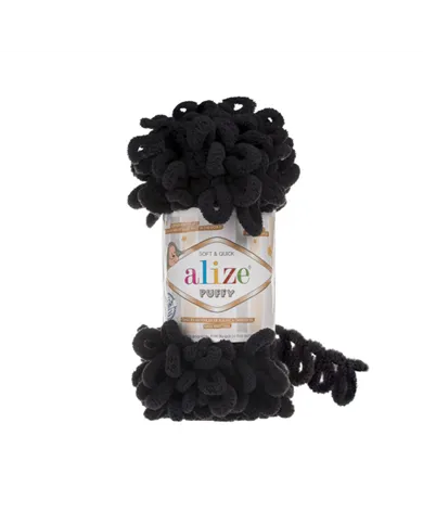 Alize Puffy, Чорний №60 Alize Puffy, Чорний №60