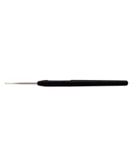 Гачок сталевий з чорною ручкою та золотим наконечником KnitPro,1.75 мм