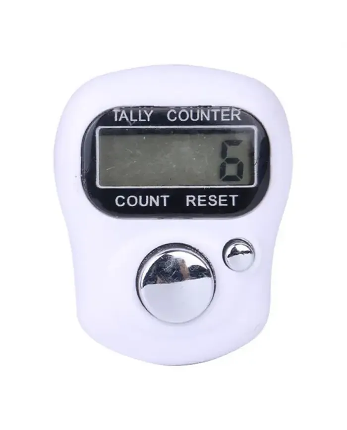 Цифровий лічильник рядів на палець, білий