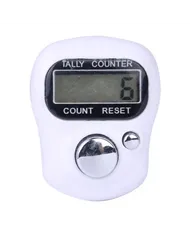 Цифровий лічильник рядів на палець, білий