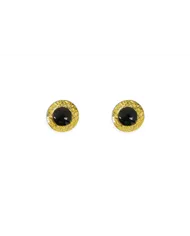 Очі для іграшок із заглушками і райдужною оболонкою, 10 мм, жовті, пара