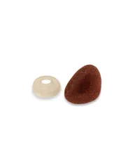 Носик для іграшок плюшевий, коричневий, 12мм×14мм