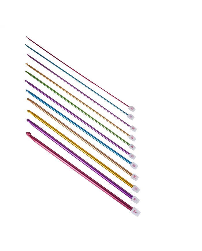 Набір алюмінієвих гачків для туніського в'язання