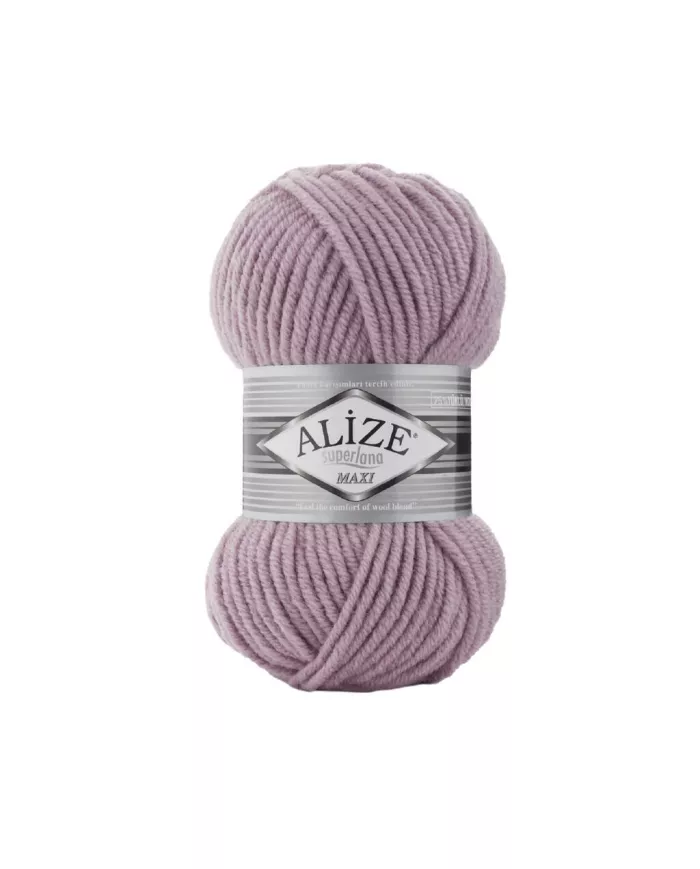 Alize Super Lana Maxi, Попелясто-бузковий №505