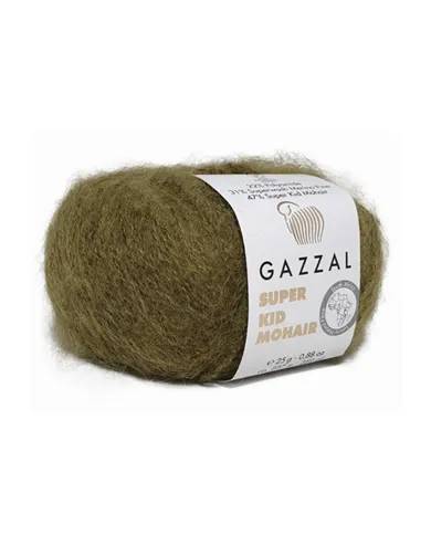 Gazzal Super Kid Mohair, 64402 болотяний Gazzal Super Kid Mohair, 64402 болотяний