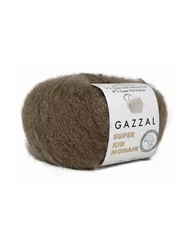 Gazzal Super Kid Mohair, 64403 темно - бежевий