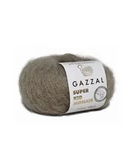 Gazzal Super Kid Mohair, 64407 сіро - бежевий