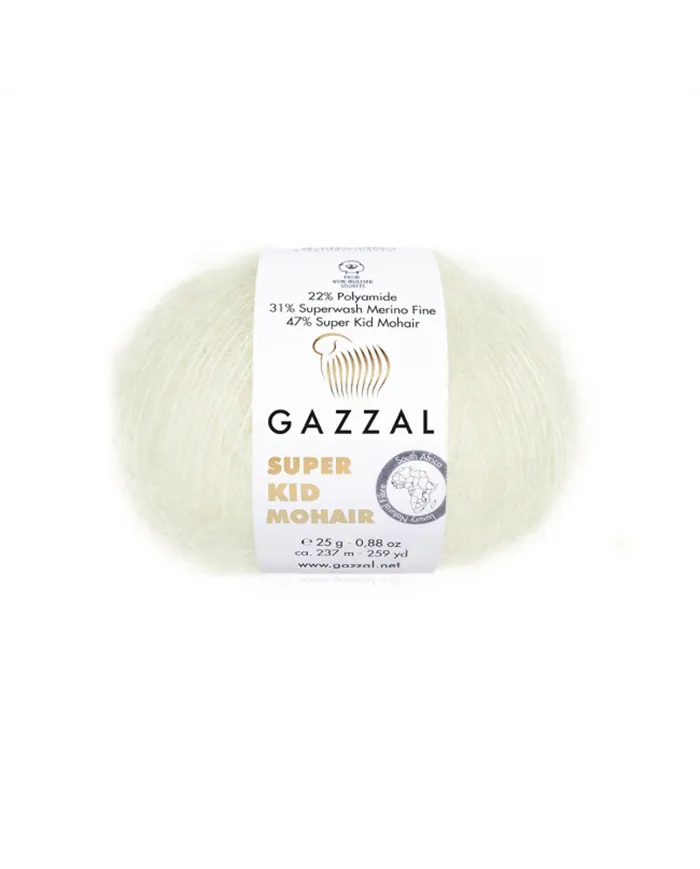 Gazzal Super Kid Mohair, 64414 вершковий