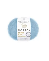 Gazzal Super Kid Mohair, 64420 блакитний