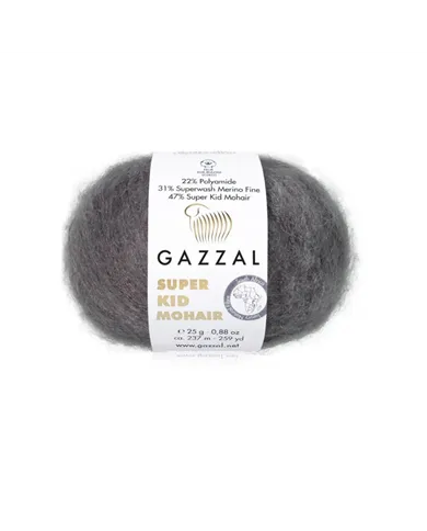 Gazzal Super Kid Mohair, 64432 антрацит Gazzal Super Kid Mohair, 64432 антрацит