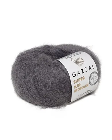 Gazzal Super Kid Mohair, 64433 темно-сірий Gazzal Super Kid Mohair, 64433 темно-сірий
