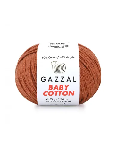 Gazzal Baby Cotton, 3454 теракот Gazzal Baby Cotton, 3454 теракот